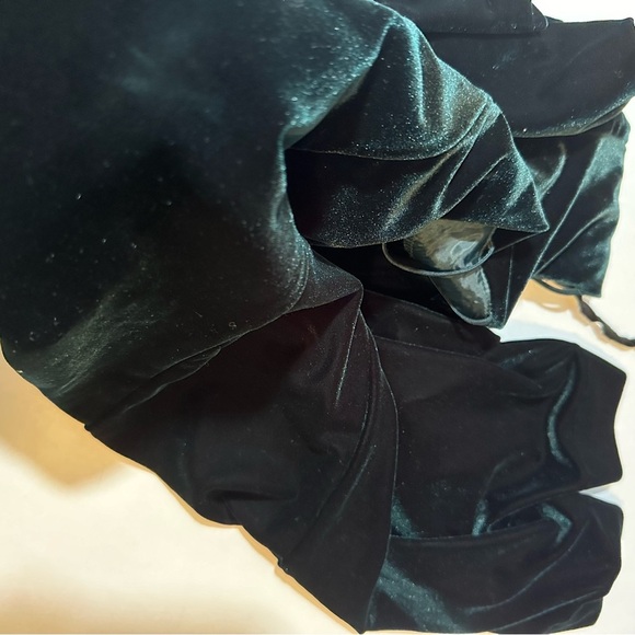 Vintage 90s Studio C Velvet Circle Dress With Back Cut Out - Picture 6 of 6